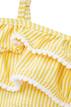 Marigold Stripe Tie Bikini